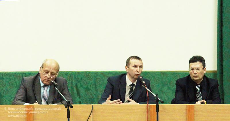 02.04.10 Встреча с кандидатами на должность ректора НГТУ, фотография: В. Невидимов