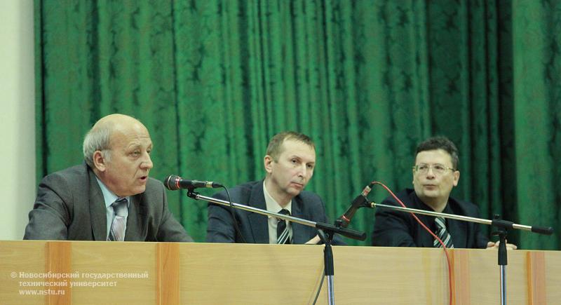 02.04.10 Встреча с кандидатами на должность ректора НГТУ, фотография: В. Невидимов