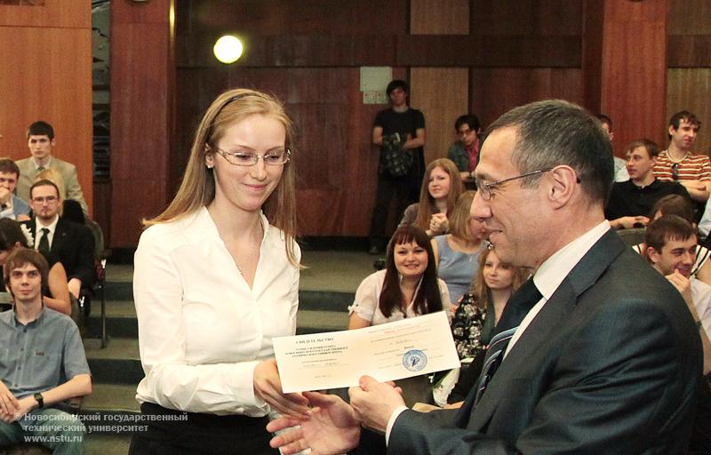 13.05.11     В НГТУ подведены итоги конкурса научных студенческих работ, фотография: В. Невидимов