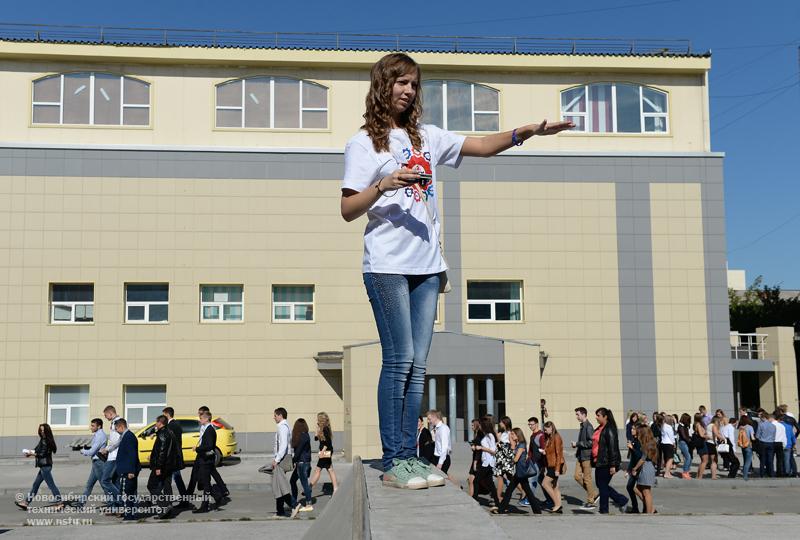 Первокурсникам - «Первый день новой жизни» , фотография:  В. Невидимов