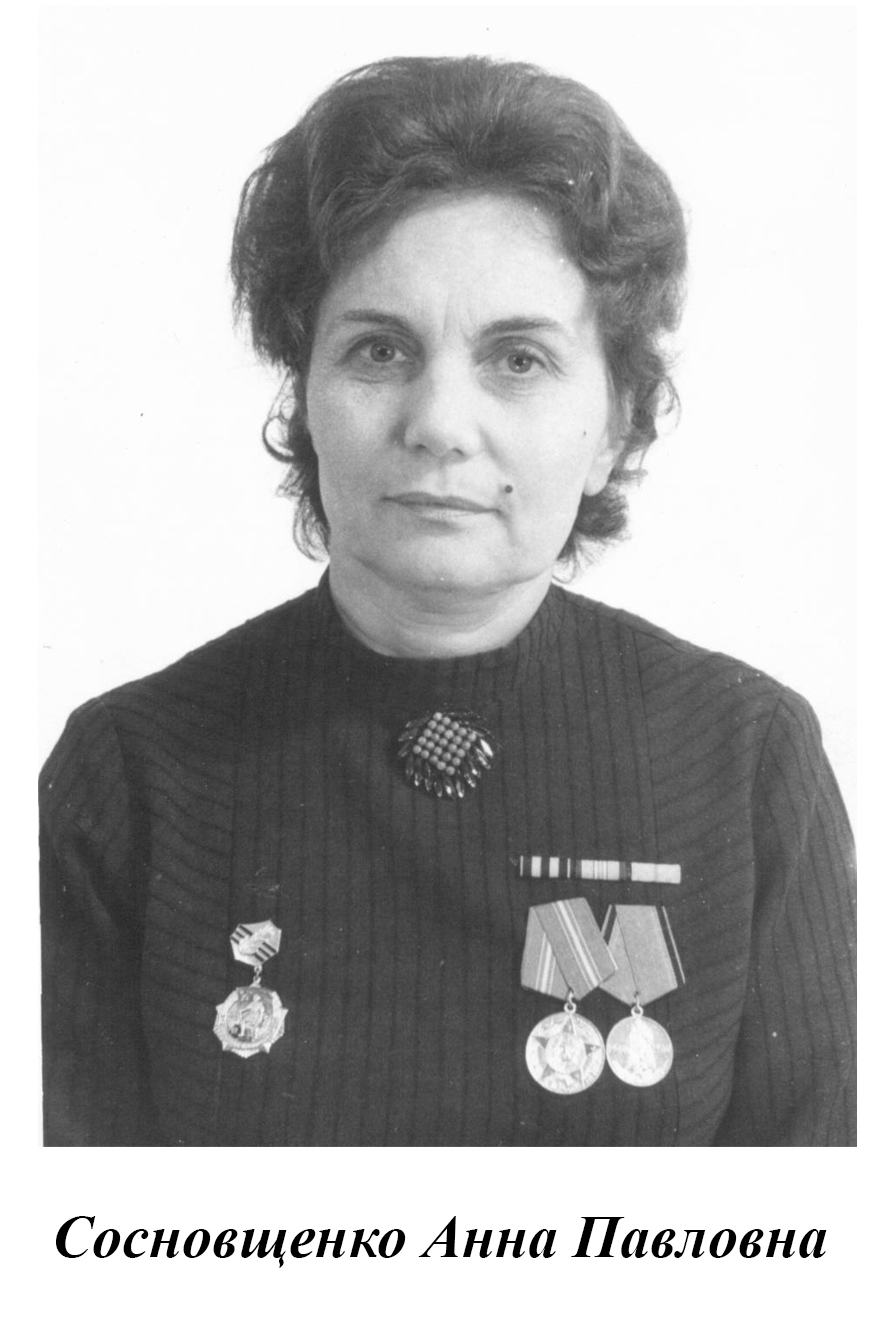 Сосновщенко Анна Павловна